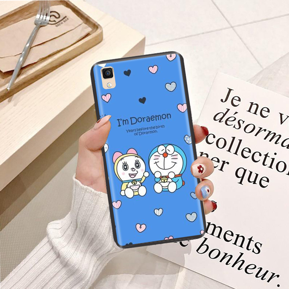 Ốp lưng Doremon Làm Duyên viền silicon dẻo TPU dành cho điện thoại Oppo R7
