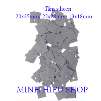 10 Miếng silicon 20x25mm 22x28mm 13x18mm