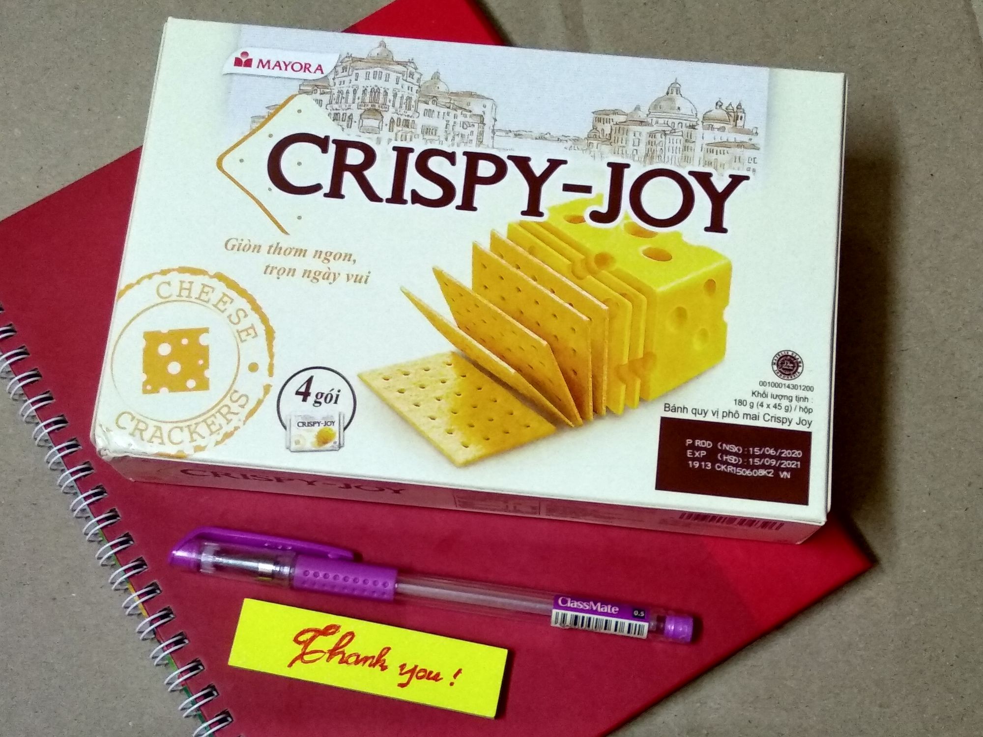 Bánh quy vị phô mai crispy joy