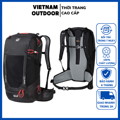 Balo leo núi, du lịch cao cấp jack wolfskin kingston 30 recco