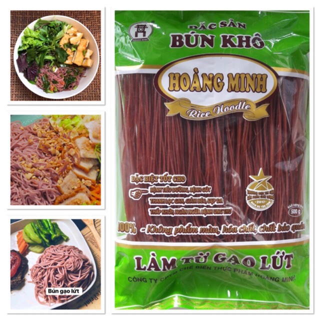 BÚN gạo lứt đỏ 500g new