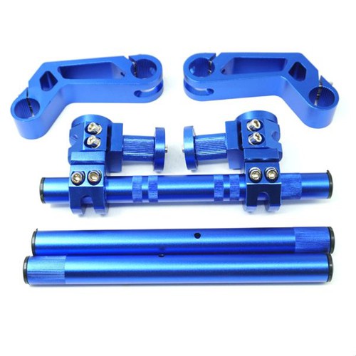 Ghi đông 5 khúc Moxi màu xanh dương ( hộp đen)