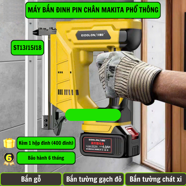 Máy Bắn Đinh Pin Makita Phổ Thông Chuyên Dụng Cho Bắn Nẹp Điện
