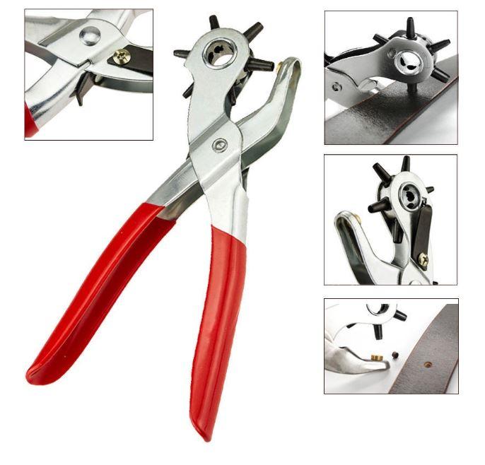 Kìm Đục Lỗ Dây da Đa Năng , Kìm Bấm Lỗ Dây Nịt Punch , Dây Đồng Hồ Và Các Loại Đồ Da Tiện Dụng , 3 Kích Thước Bấm Nhanh - Đẹp - Tròn , bảo hành uy tín 1 đổi 1.