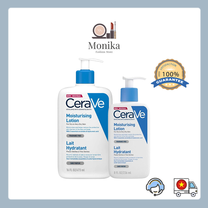 Sữa dưỡng ẩm cerave moisturising lotion 236ml, 473ml thư giãn