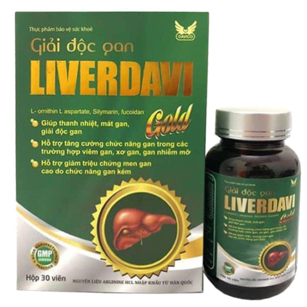 Giải độc gan Liverdavi Gold, hỗ trợ giúp thanh nhiệt, mát gan, giải độc