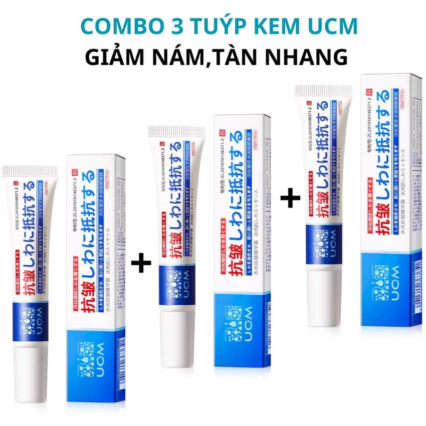 [GIÁ SỈ] Combo 3 Tuýp Kem UCM Giảm Nám,Tàn Nhang,Xóa Nhăn,Kem Dưỡng Sáng Da - LUTAMALY