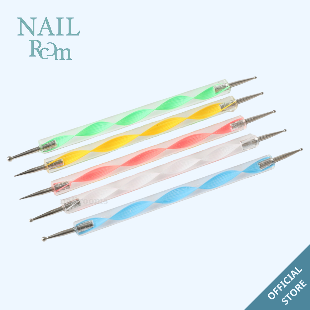 Set 5 cọ chấm bi đủ size 2 đầu - Bút chấm bi vẽ nail