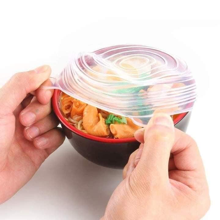 Set 6 nắp đậy silicon tiện dụng