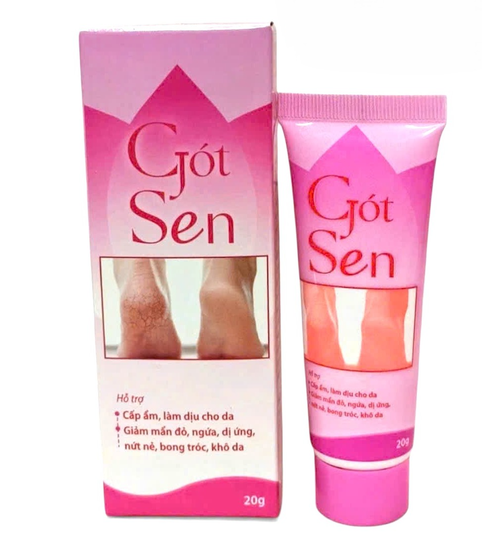 Gót Sen cấp ẩm làm dịu da giảm mẩn đỏ ngứa dị ứng nứt nẻ bong tróc khô da làm mềm gót chân kem bôi mền
