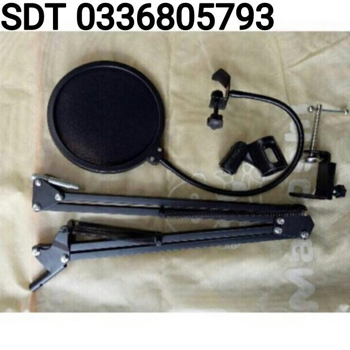 COMBO CHÂN KẸP MIC THU ÂM VÀ MÀNG LỌC ÂM