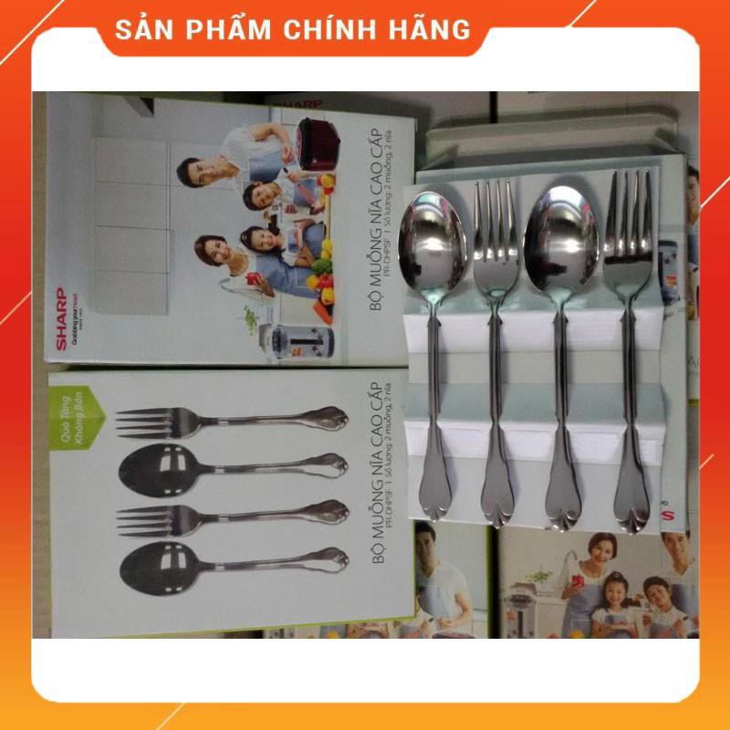 Bộ thìa dĩa khuyến mại từ Sharp chất liệu inox 403 cao cấp