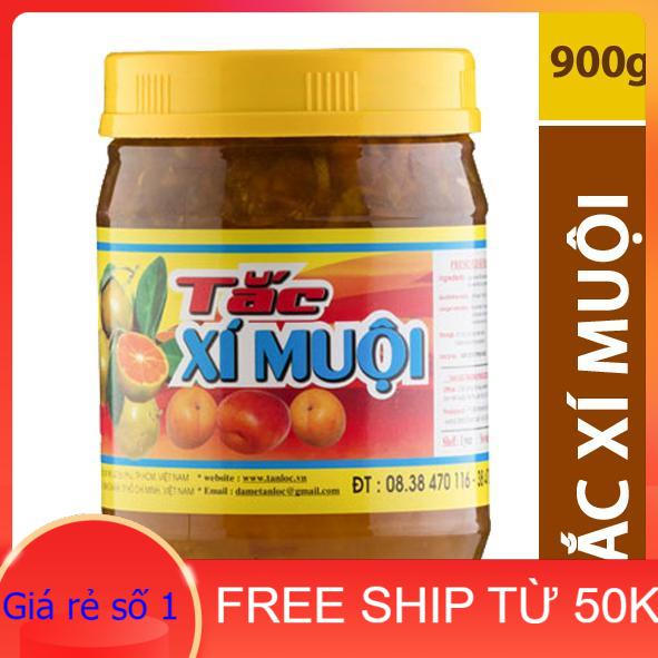Tắc xí muội Tấn Lộc hũ 900G dùng pha trà tắc nước giải khát