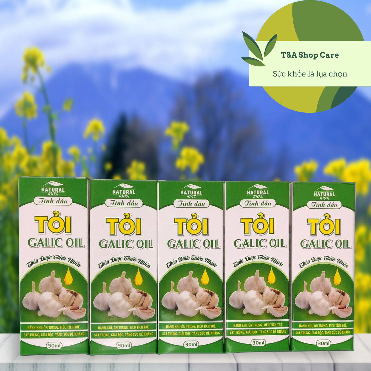 Tinh dầu tỏi Lucky Oil tăng cường hệ miễn dịch ngăn ngừa ung thư chai 30 ml