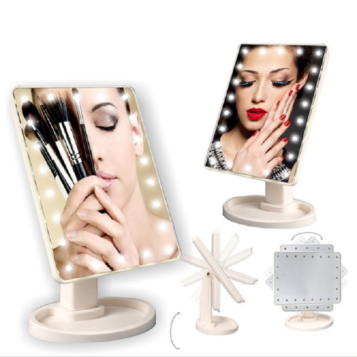 Gương trang điểm có đèn led 22 bóng