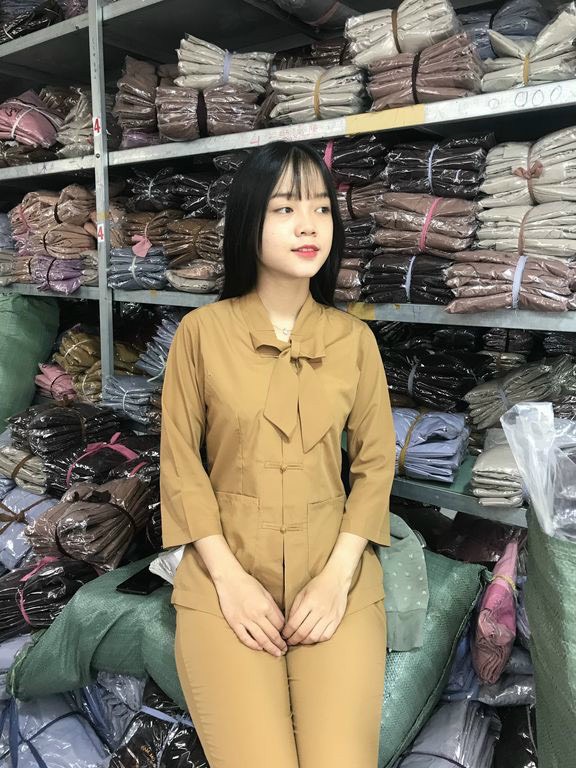 Đồ lam#áo tràng phật tử-đồ thời trang mới đồ nữ#la hán