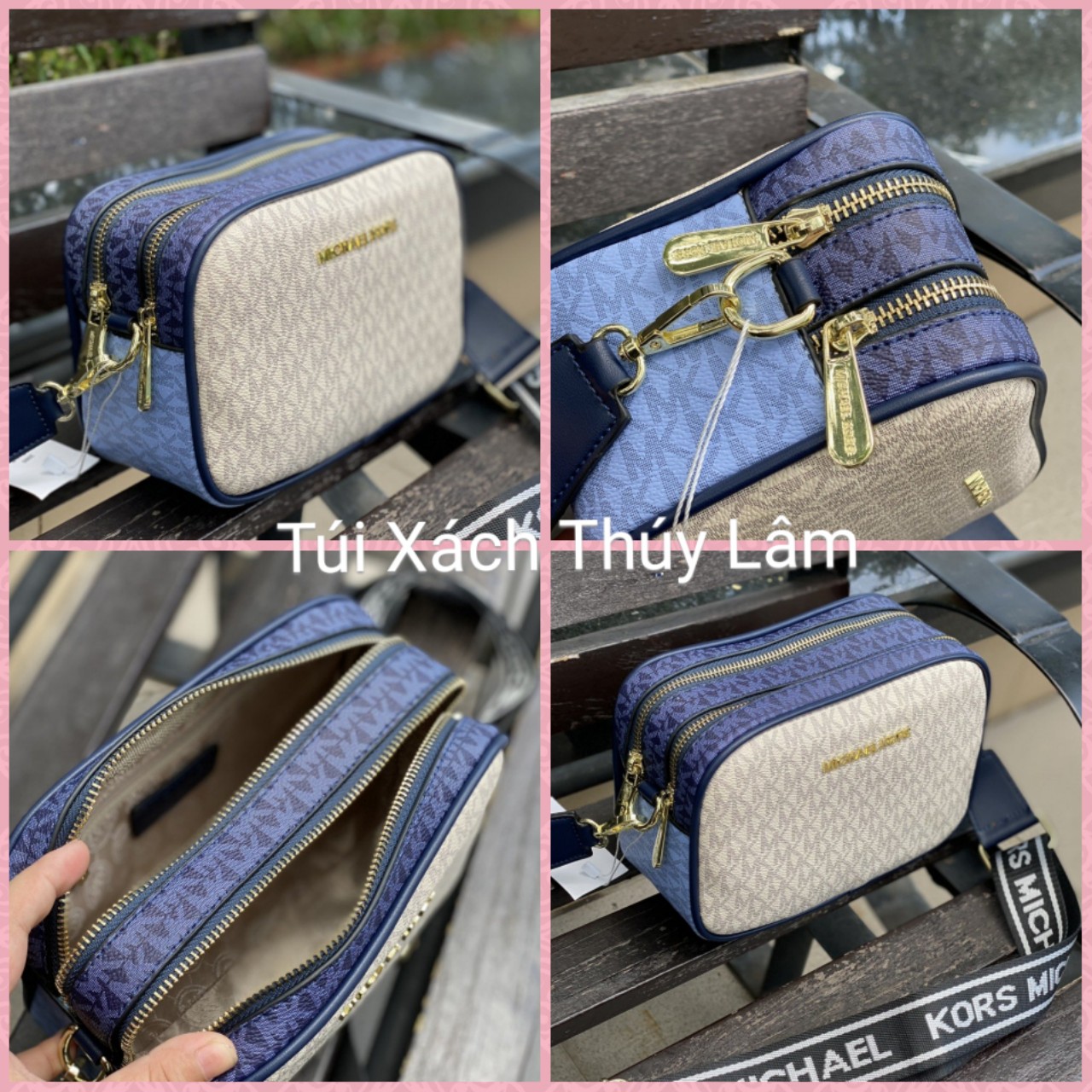 Túi m..k hộp jet xuất chuẩn size 21cm, dây bangr năng động, phối màu đẹp mắt, túi xách nữ, túi đeo chéo