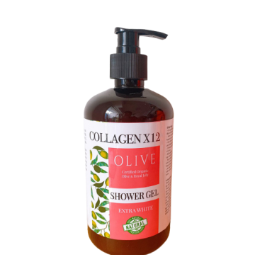 sữa tắm truyền trắng collagen x12 trắng da gấp 12 lần loại thông thường chai 500ml - có check mã vạch