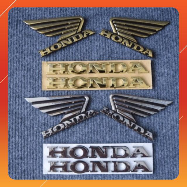 [Bảo Hành Uy Tín] Combo Logo Chữ Nổi Và Cặp Cánh Chim Honda Siêu Đẹp