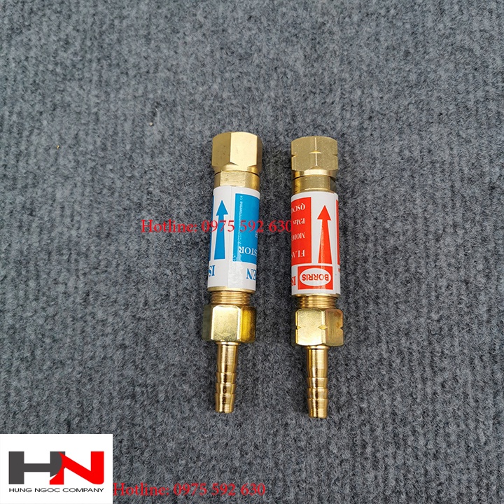 Combo bộ van chống cháy ngược ren 17mm và thêm 1 bộ ecu chuột
