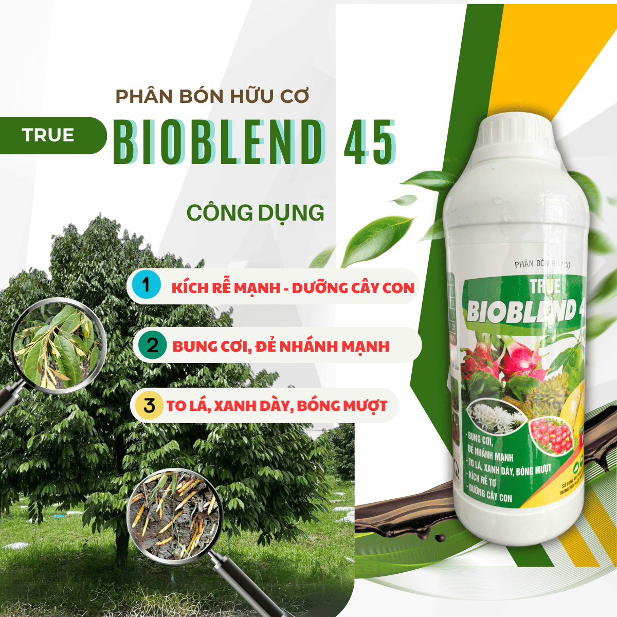 BIOBLEND 45 - HỮU CƠ 45% KÍCH RỄ KÉO ĐỌT NHANH