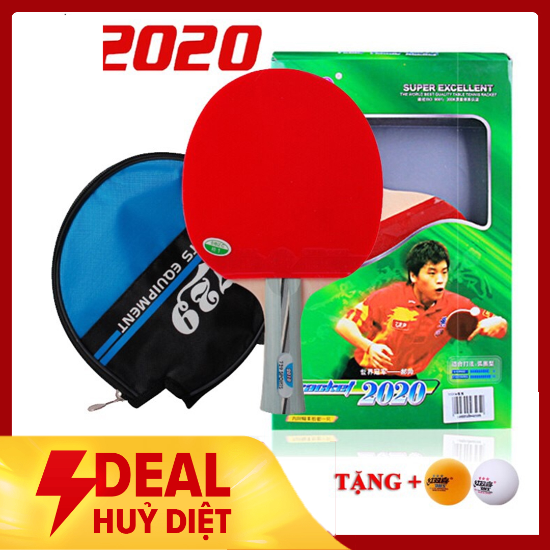 Vợt bóng bàn 729 mã 2060 , mã 2020 - kèm bao đựng và 2 quả bóng trong hộp