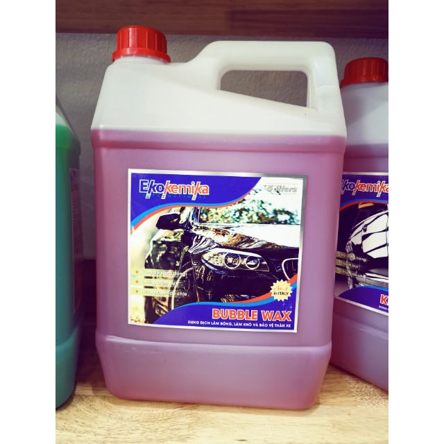 Dung dịch làm bóng, làm khô và bảo vệ thân xe ekokemika krystal wax - 5l