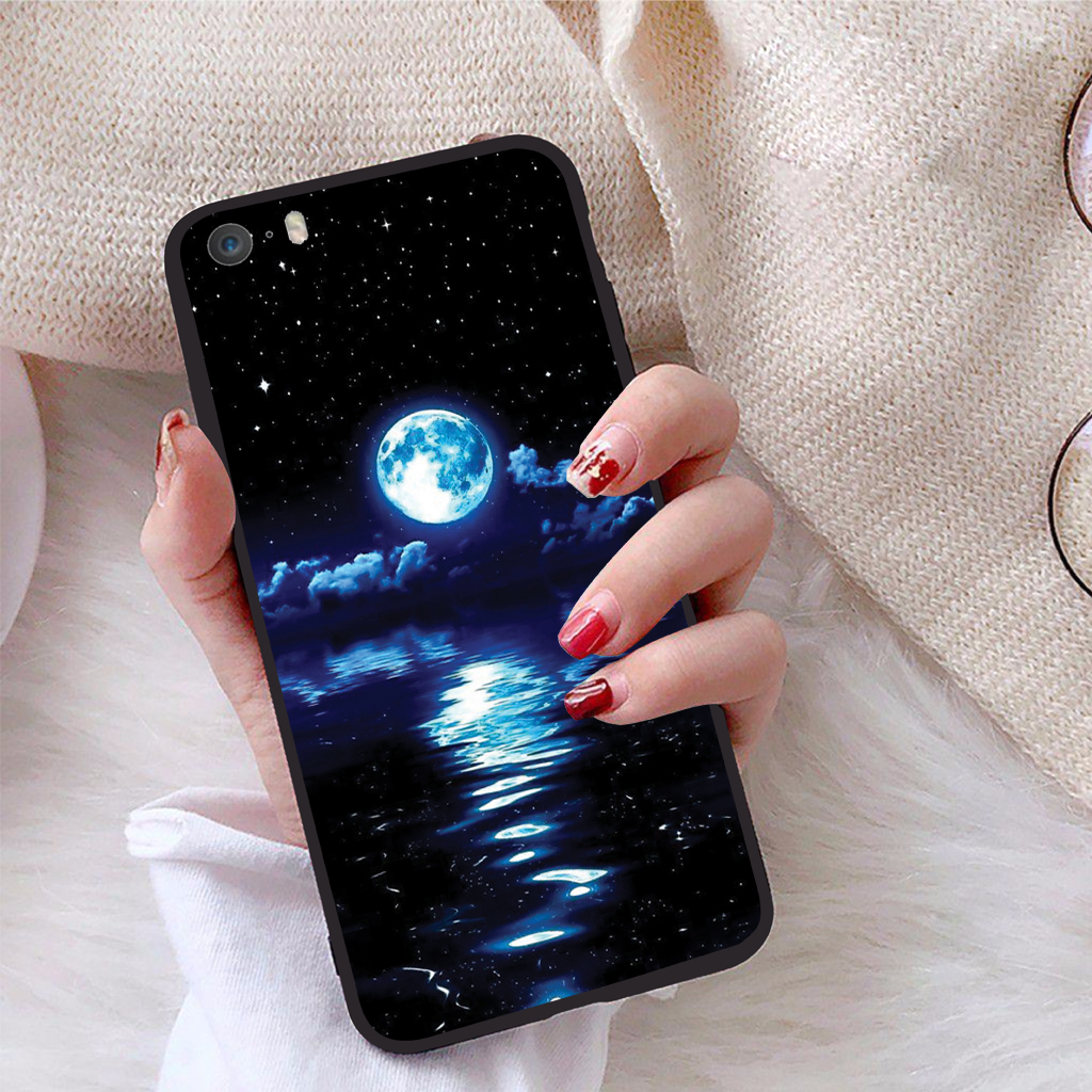 Ốp lưng icase dành cho iphone 5 viền dẻo tpu bst vầng trăng lung linh