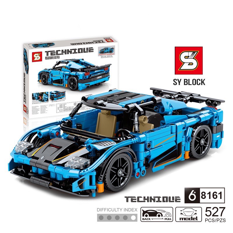 Đồ chơi lắp ráp xe lego technic mô hình siêu xe koenigsegg - sy block 8161 / sy8161