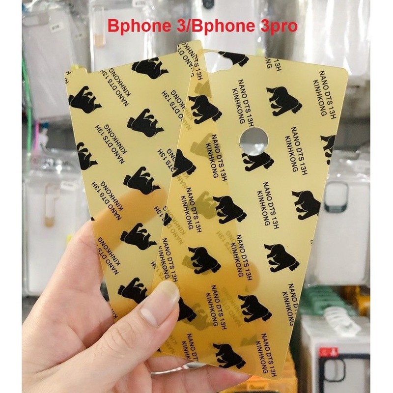 Bphone 3 / Bphone 3 pro - COMBO Dán cường lực dẻo nano siêu bền mặt trước và sau Bphone 3/ Bphone 3pro full màn 98%