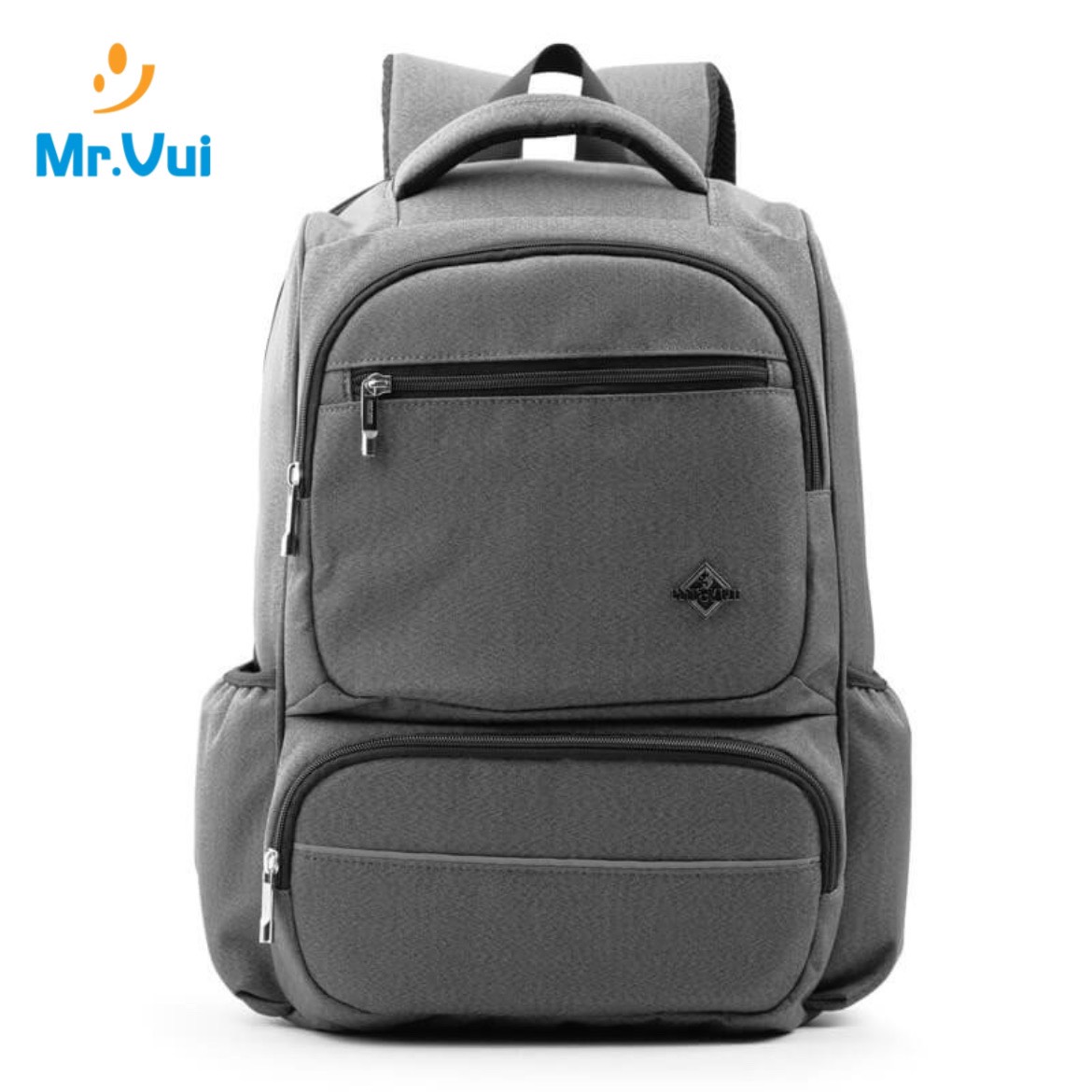 Balo laptop Mr Vui BLLT906 dành cho đi học và đi làm, ngăn laptop 14 inch