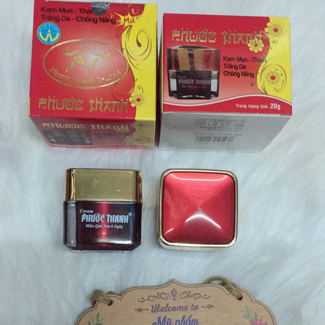 KEM PHƯỚC THANH Kem Mụn - Thâm- Trắng Da Chống Nắng 20g