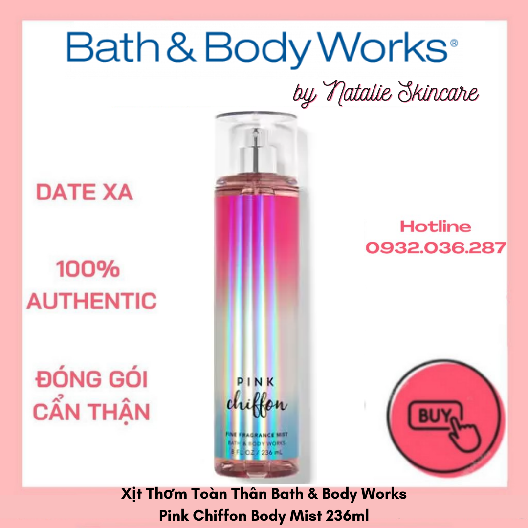 Xịt Thơm Pink Chiffon Bath And Body Works Pink Chiffon Body Mist 236ml
