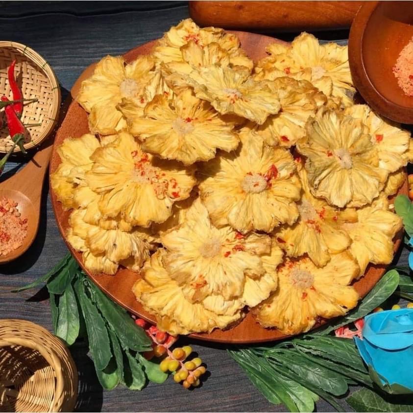 Thơm sấy muối ớt không đường 200G