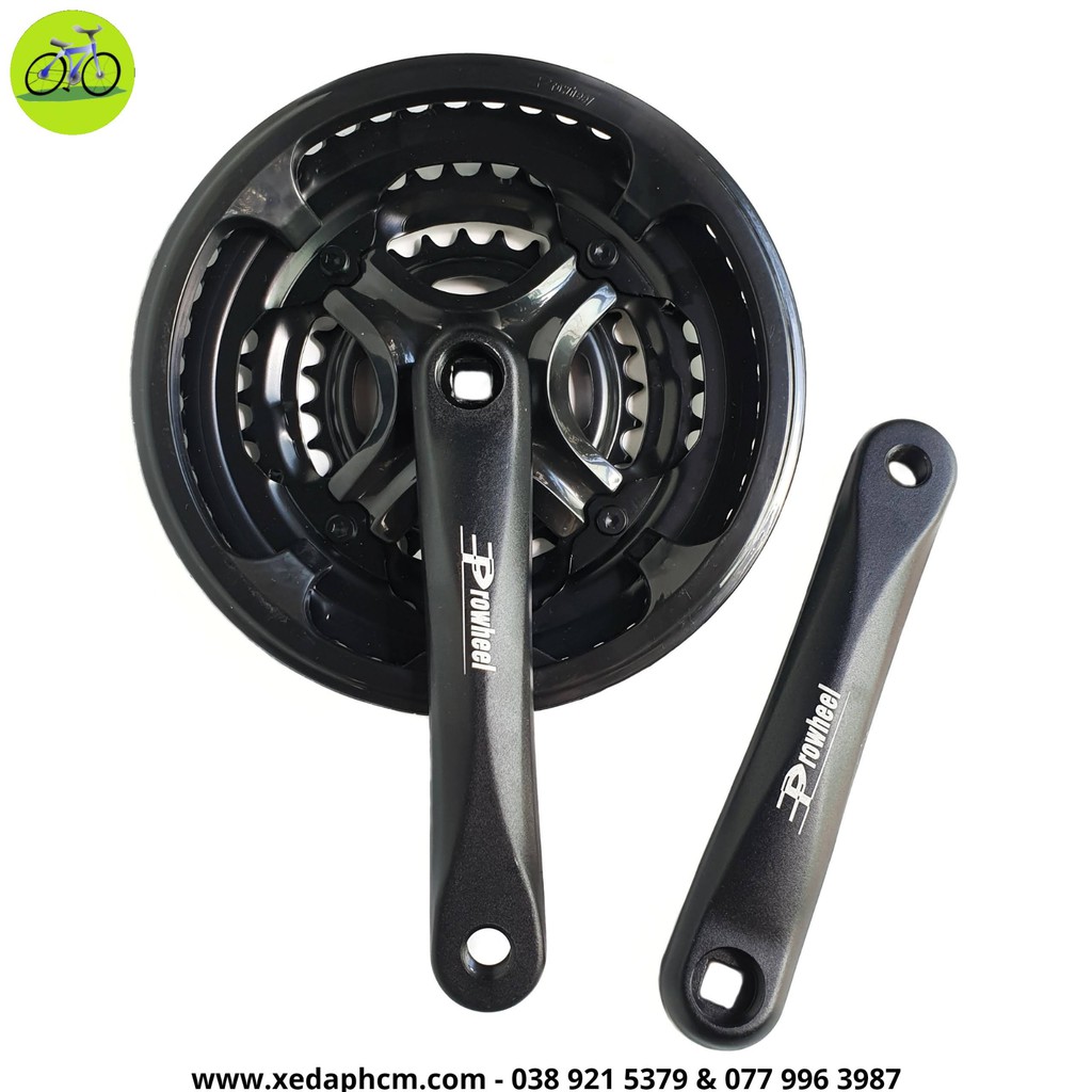 Đùi dĩa nhôm xe đạp mtb prowheel 28-38-48t