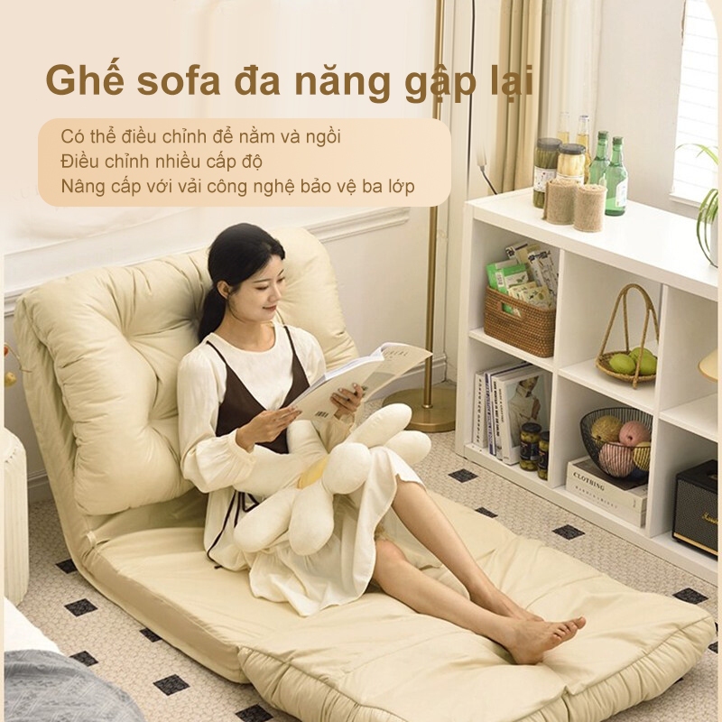 OAOA sofa lười phòng ngủ tatami sofa giường phòng khách sofa lười đơn giản phòng ngủ sofa đơn