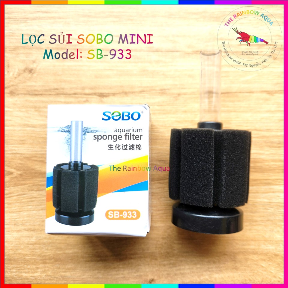Lọc sủi vi sinh mini Sobo SB-933, Sủi oxi kết hợp lọc vi sinh