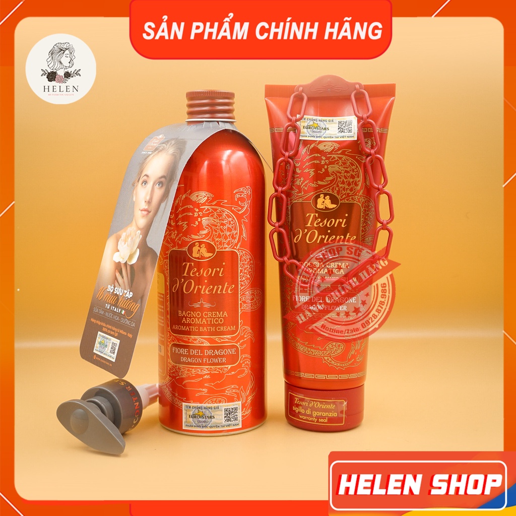 Sữa tắm nước hoa tesori d'oriente italy - sữa tắm xích - đỏ thanh long