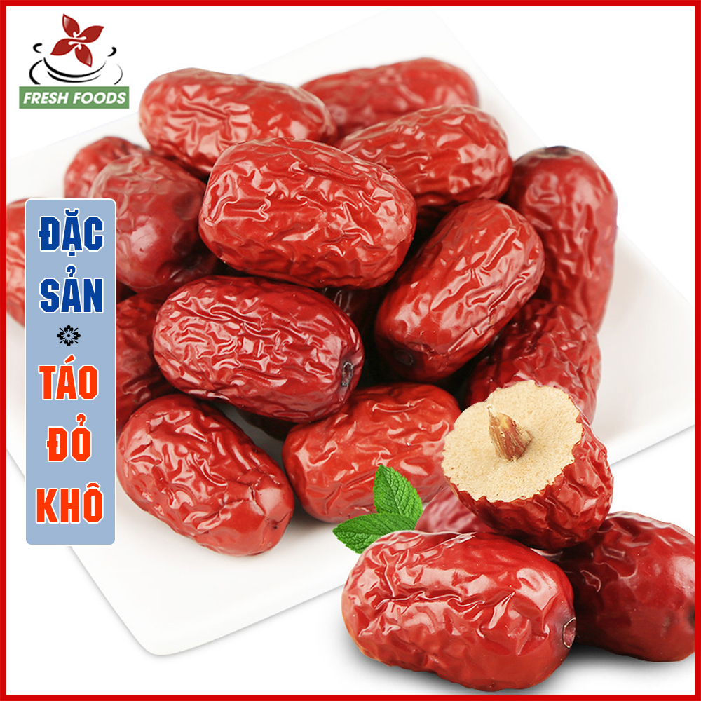 Trái táo đỏ sấy khô loại 1, dùng pha trà và nấu chè thơm ngon, bổ dưỡng, an thần cải thiện giấc ngủ | DS18