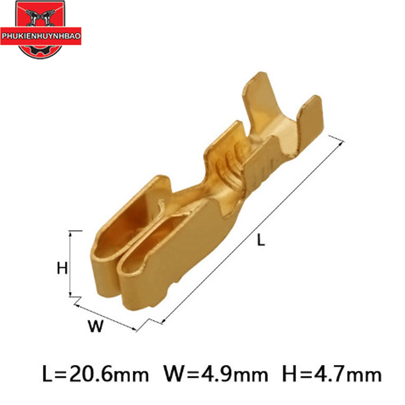 Cos hộp cầu chì xe máy loại lớn 20,6x49mm - khe tiếp xúc chân pin/hình ảnh thực tế