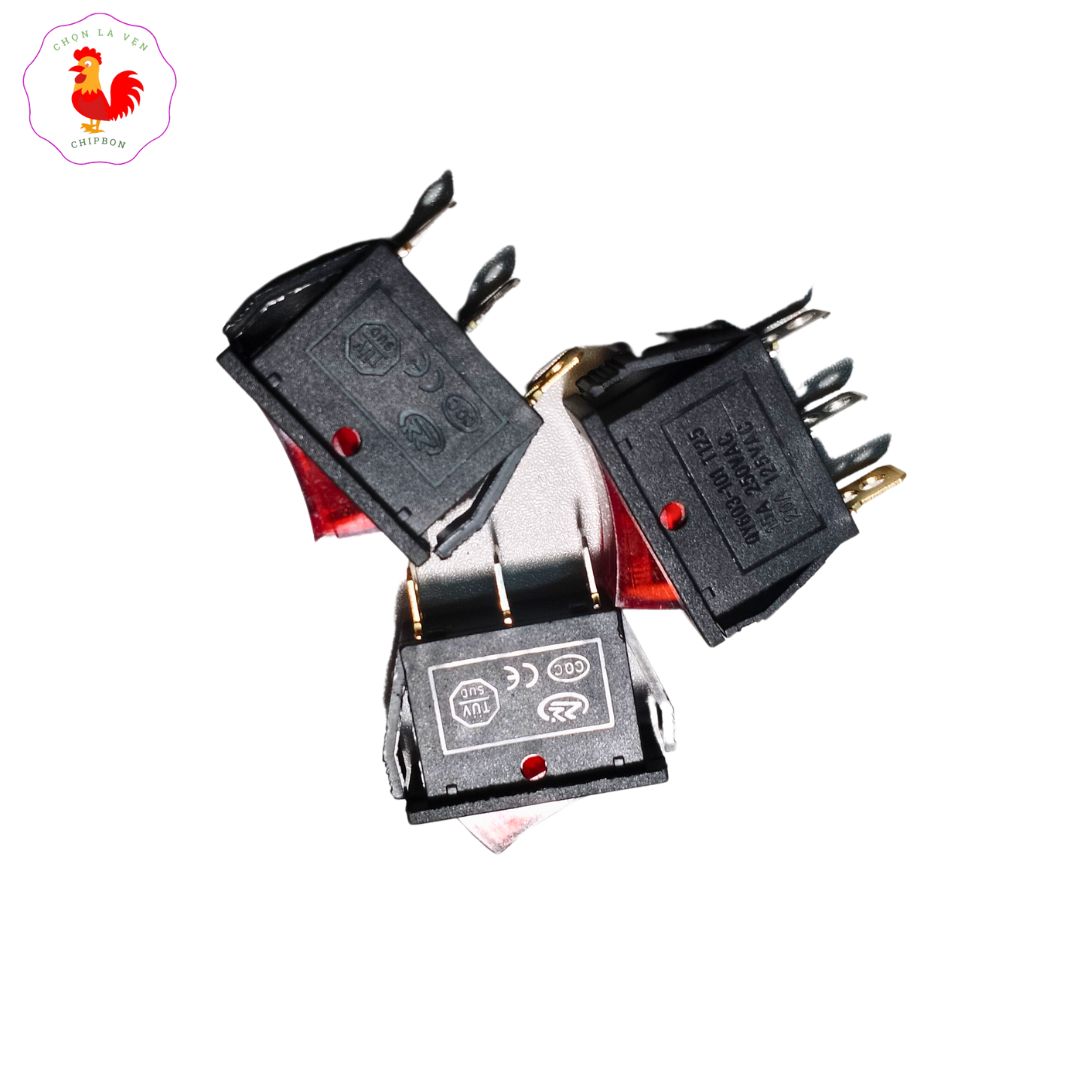Combo 3 công tắc bập bênh 3 chân 15a/250v