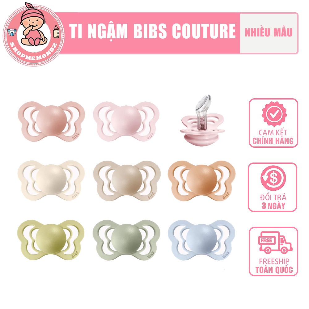 Ti Giả cánh bướm BIBS \ Ti Ngậm BIBS Couture Đan Mạch Chính Hãng Cho Bé [Tặng Kèm Hộp Đựng]