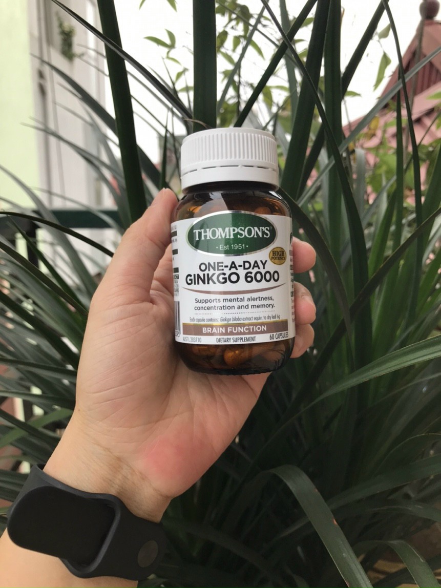 Viên uống bổ não Thompson's Ginkgo 6000 (60 viên)