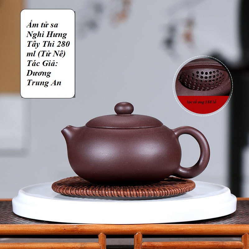 Ấm tử sa nghi hưng tây thi 280 ml