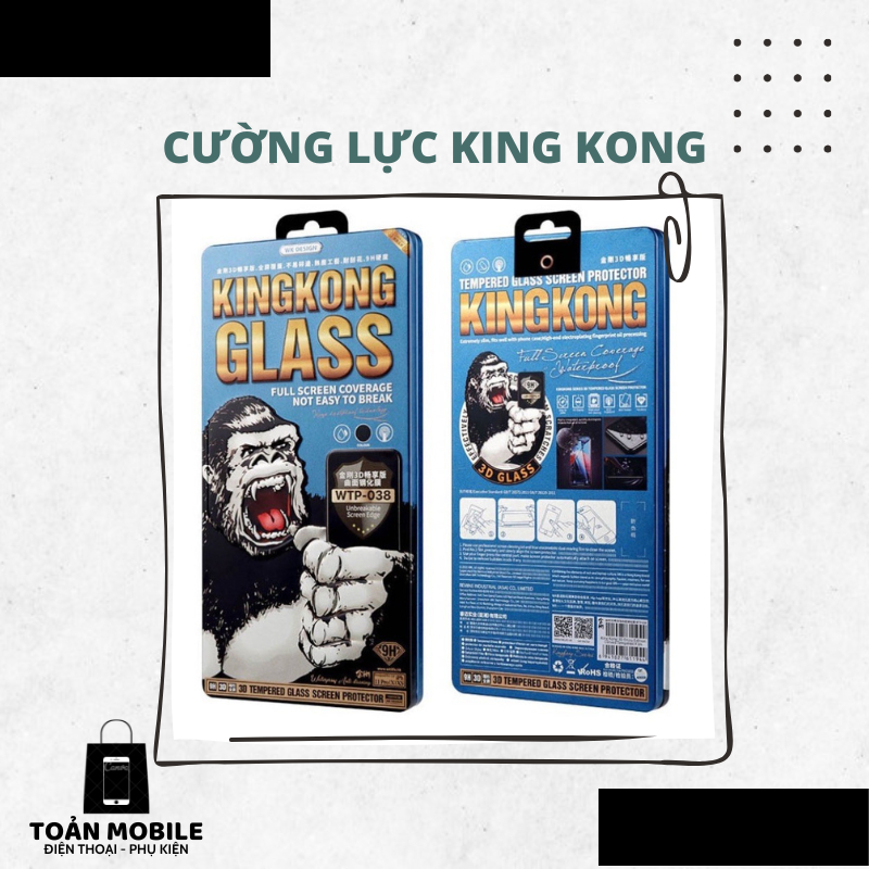 Cường lực King Kong dành cho các dòng IPhone và Samsung