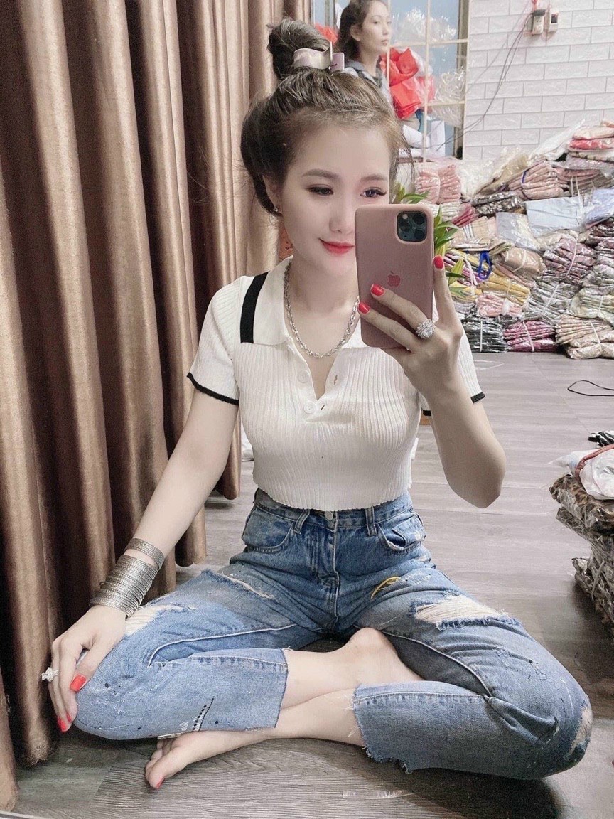 Áo thun gân cổ đức, áo thun cổ bẻ, áo thun gân cổ bẻ cá tính