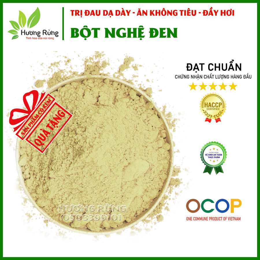 [NGUYÊN CHẤT] BỘT NGHỆ ĐEN 1kg - nguyên chất - ĐẶC SẢN HƯƠNG RỪNG