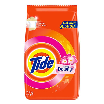  Bột giặt Tide hương Downy gói 2.25kg - giặt sạch quần áo trắng đột phá 
