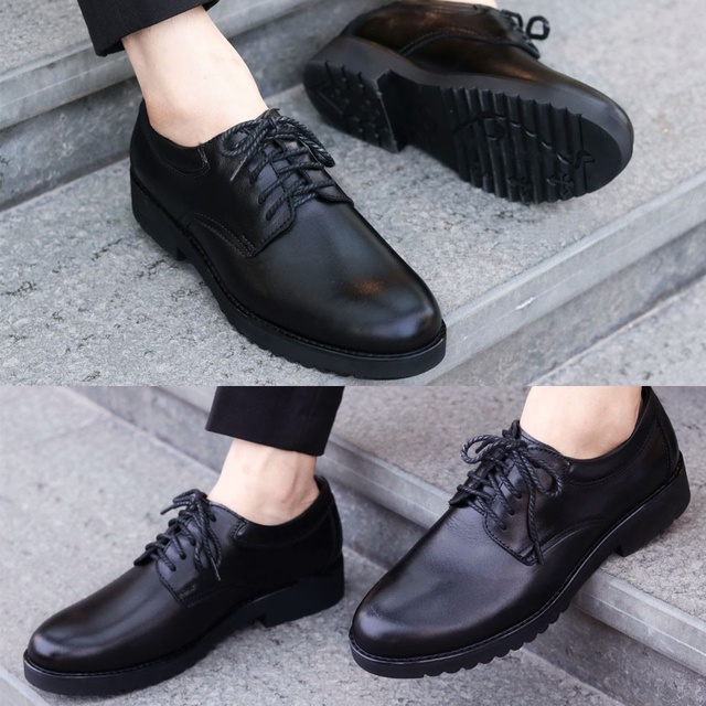 Giày da nam đế cao su cao cấp bảo hành 12 Tháng. Tặng tất