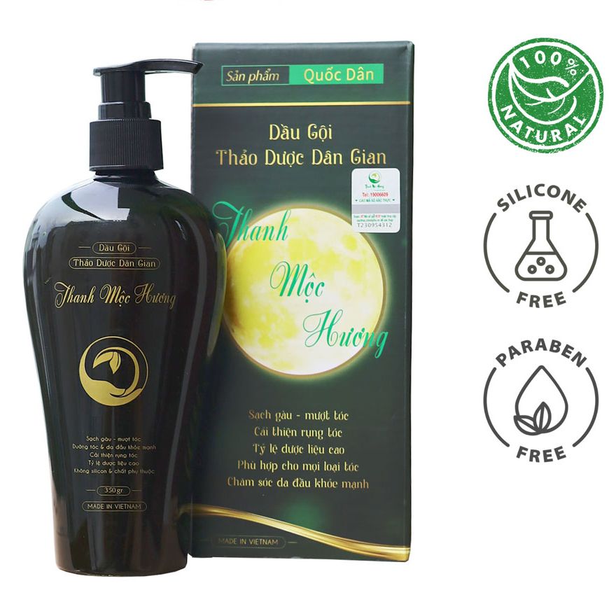 Dầu gội giảm nấm gàu và rụng tóc THANH MỘC HƯƠNG 350ml không silicon
